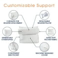 thumbnail image 4 of Cheer Collection Wedge Shaped Back Support Pillow and Bed Rest Cushion for Reading, Gaming, Watching - with Adjustable Neck Pillow, 4 of 5