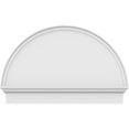 thumbnail image 3 of Ekena Millwork 40"W x 26-3/4"H x 2-3/4"P Half Round Smooth Architectural Grade PVC Combination Pediment, 3 of 7