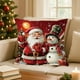 thumbnail image 1 of Fundas de almohada navideñas de 45x45 cm (17,7x17,7 pulgadas), fundas decorativas con tela suave y cremallera oculta para decoración del hogar. Funda de almohada de algodón., 1 of 6