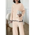 thumbnail image 4 of Conjunto de Suéter de Punto de 2 Piezas para Mujer PRETTYGARDEN Beige M, 4 of 7
