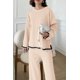 thumbnail image 4 of Conjunto de Suéter para Mujer de 2 Piezas PRETTYGARDEN Beige Talle S, 4 of 7