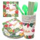 thumbnail image 1 of 2026 1 Set Party Tableware Hawaiian Themed Plates Cups Napkins Disposable Paper Tableware, 1 of 2
