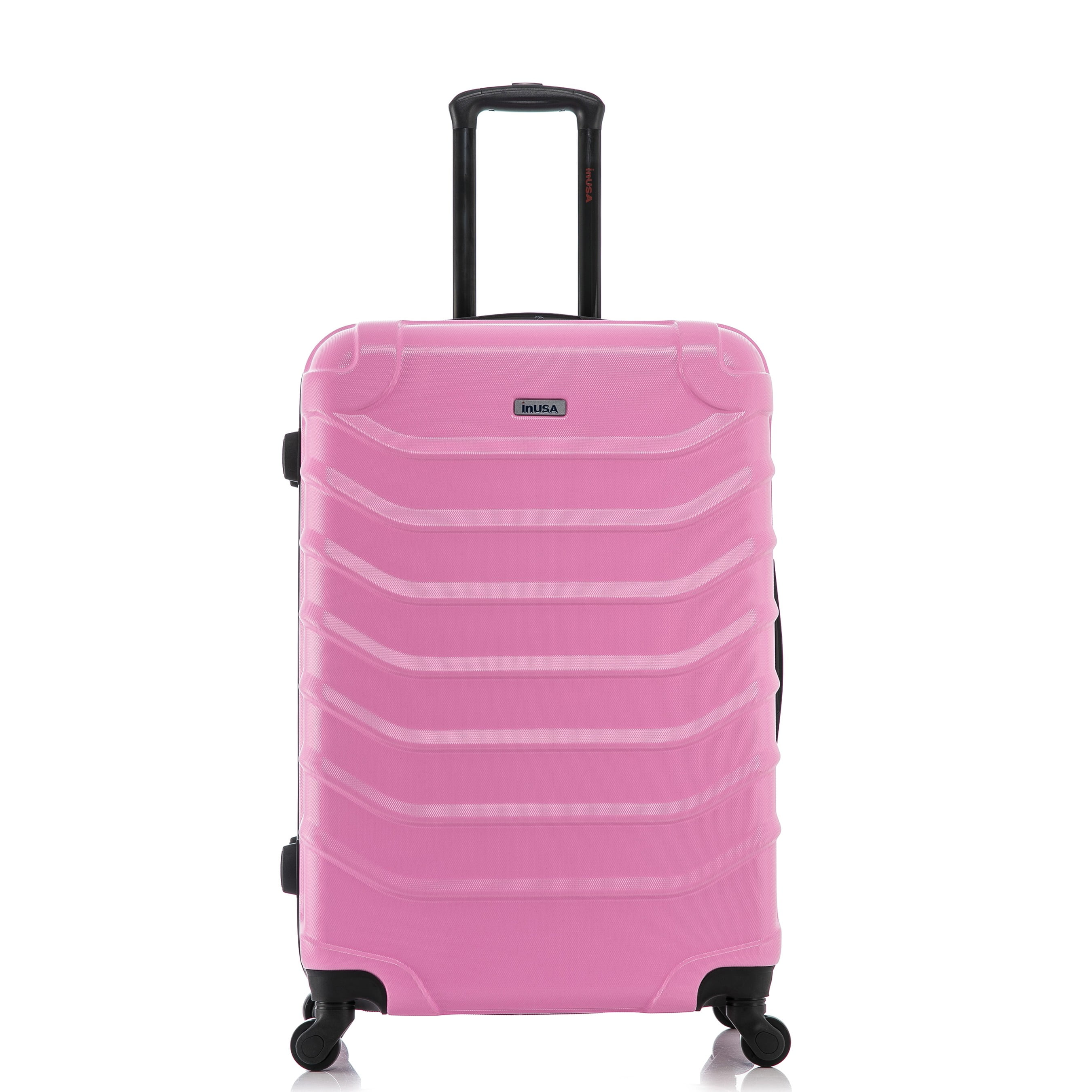 InUSA Endurance 28" Hardside Lightweight Luggage with Spinner Wheels, Handle, and Trolley, Pink