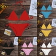 thumbnail image 3 of CENL Women Thong Bikini Set Sexy Swimsuit Bandage Style Brazilian Swimwear Summer, 3 of 9