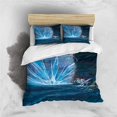 thumbnail image 3 of Juego de cama de tres piezas con estampado de dibujos animados de Disney Frozen Elsa y funda de almohada para niños o adultos, tamaño King, Queen, Full y Twin, 3 of 5