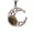 Tiger eye stone, variant on 10pcs Quartz Beads Inlaid Retro Moon Gemstone Pendants Necklace Jewelry Making-Watermelon quartz
