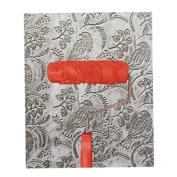 Cepillo de Rodillo de Pintura Estampado Ragging Estilo en Relieve Herramientas de Decoración de Pared Reparación Del Hogar Herramienta strucción S Macarena Rodillo para pintar en relieve
