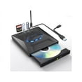 thumbnail image 1 of External CD DVD Drive, USB C Portable CD/DVD +/-RW Drive/DVD Player with SD Card Reader USB 3.0 USB C Hub CD ROM Burner Compatible with Laptop Desktop PC Windows Linux OS Apple Mac, 1 of 7