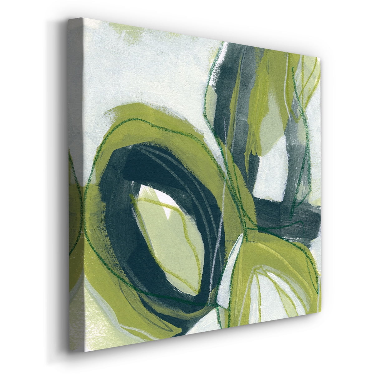 Wexford Home Verdigris Motion I-Premium Gallery Wrapped Canvas, 24" x 24" - Ready to Hang