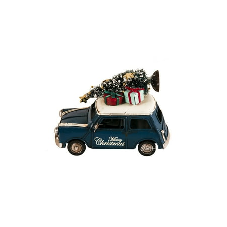 UPC: 0640901138916 | Handmade 1960s Mini Cooper Christmas Car Model Set of 2