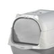 thumbnail image 2 of Caja de arena para gatos con capucha, inodoro para gatos completamente cerrado, cacerola portátil con cuchara, caja de arena duradera antisalpicaduras , GRIS, 2 of 10