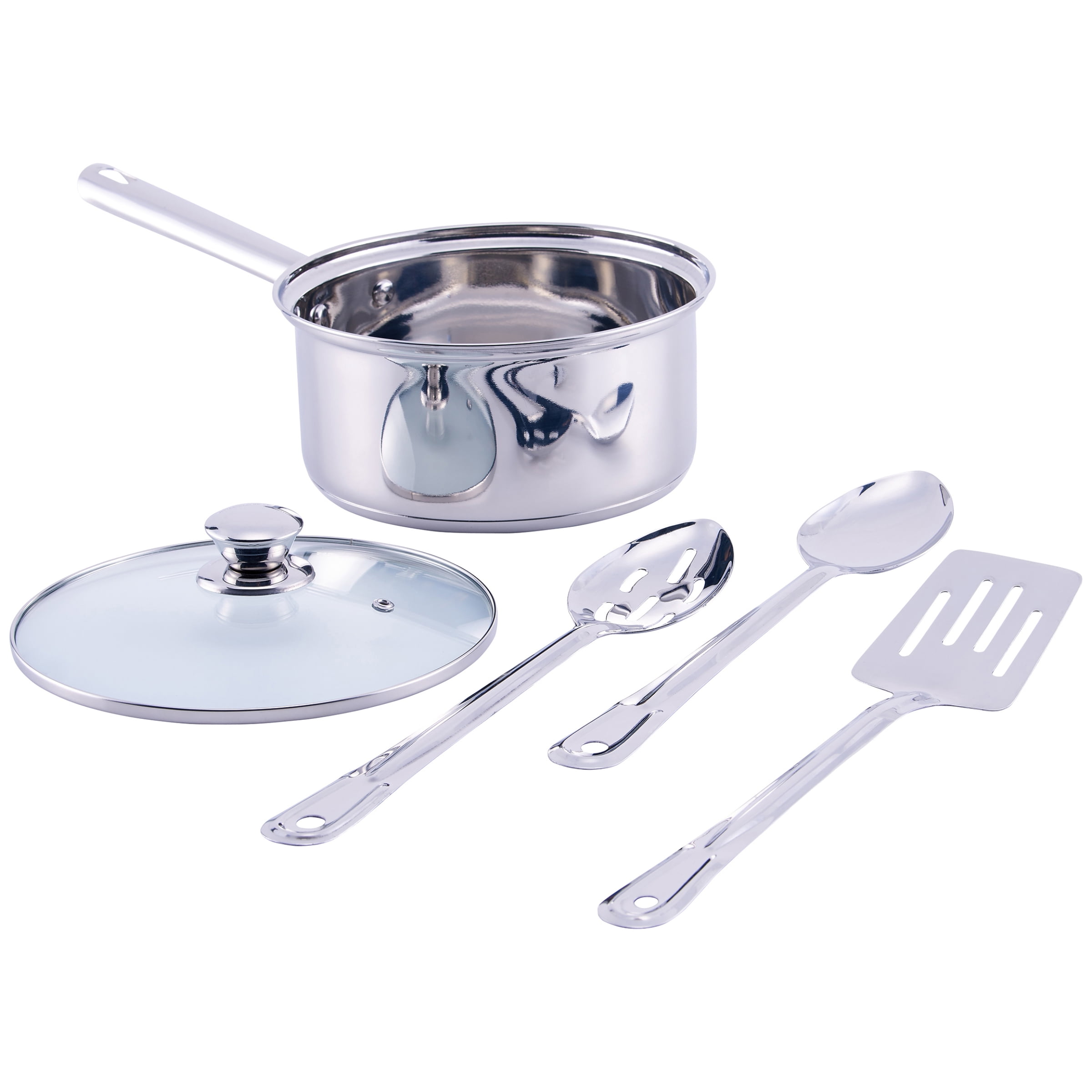 Mainstays MS15-042-994-02 Stainless Steel Kitchen Cookware Set 18 Piece for sale online 