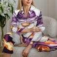 thumbnail image 6 of Picia Halloween Gnome With Pumpkins Pattern Women’s Long-Sleeve Sleepwear Set - Soft 2-Piece Loungewear with Pockets, Comfy PJs for Relaxing Nights-Medium, 6 of 7