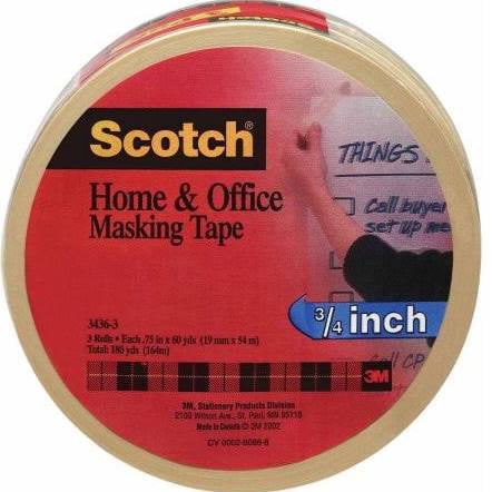 3M Scotch Home and Office Masking Tape 0.75