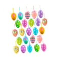 thumbnail image 3 of 24 huevos colgantes de Pascua impresos, adornos colgantes de huevos de Pascua, recuerdos para fiestas Estilo B, 3 of 8