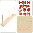 thumbnail image 4 of Extended Bow Maker for Ribbon for Wreaths, Wooden Ribbon Bow Maker with Twist Ties and Instructions for Creating Gift Bows, Hair Bows, Corsages, Holiday Wreaths, Various Crafts, 4 of 6