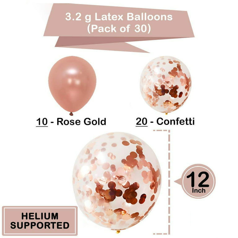 mixer Verenigen Periodiek Rose Gold, Confetti and Blush Pink Balloons – Pack of 30, Great for Bridal  Shower Decorations, Birthday | Bridal Shower Balloons | Pre-filled Rose  Gold Confetti Metallic Balloons, 3 Style, 12 Inch - Walmart.com