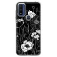 thumbnail image 1 of MUNDAZE Motorola Moto G Play 2023 Line Drawing Art White Floral Flowers Shockproof Clear Hybrid Protective Phone Case Cover, 1 of 5