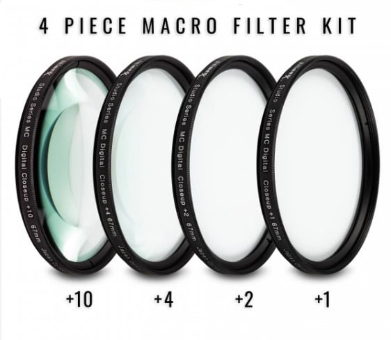 10 per Digital & Film FOTOCAMERE Kood 49mm Macro Close-Up Filtro impostato 2 4 1 