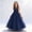 Navy, variant on Wedding Dresses for Girls Guest White Sleeveless Tulle Long Formal Wedding Pageant Party Fancy Princess Ball Gown Dresses 5T-15