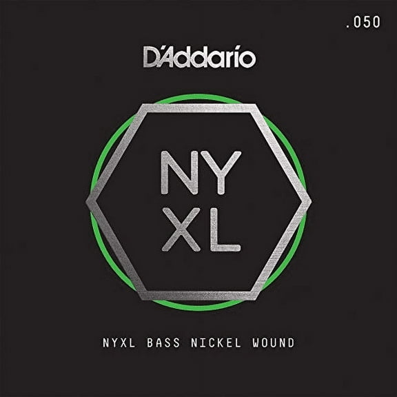 D'Addario NYXLB050, NYXL Nickel Wound Bass Guitar Single String Long Scale, .050
