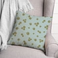 thumbnail image 3 of Creative Products Green Daisy Pattern 18 x 18 Spun Poly Pillow, 3 of 3