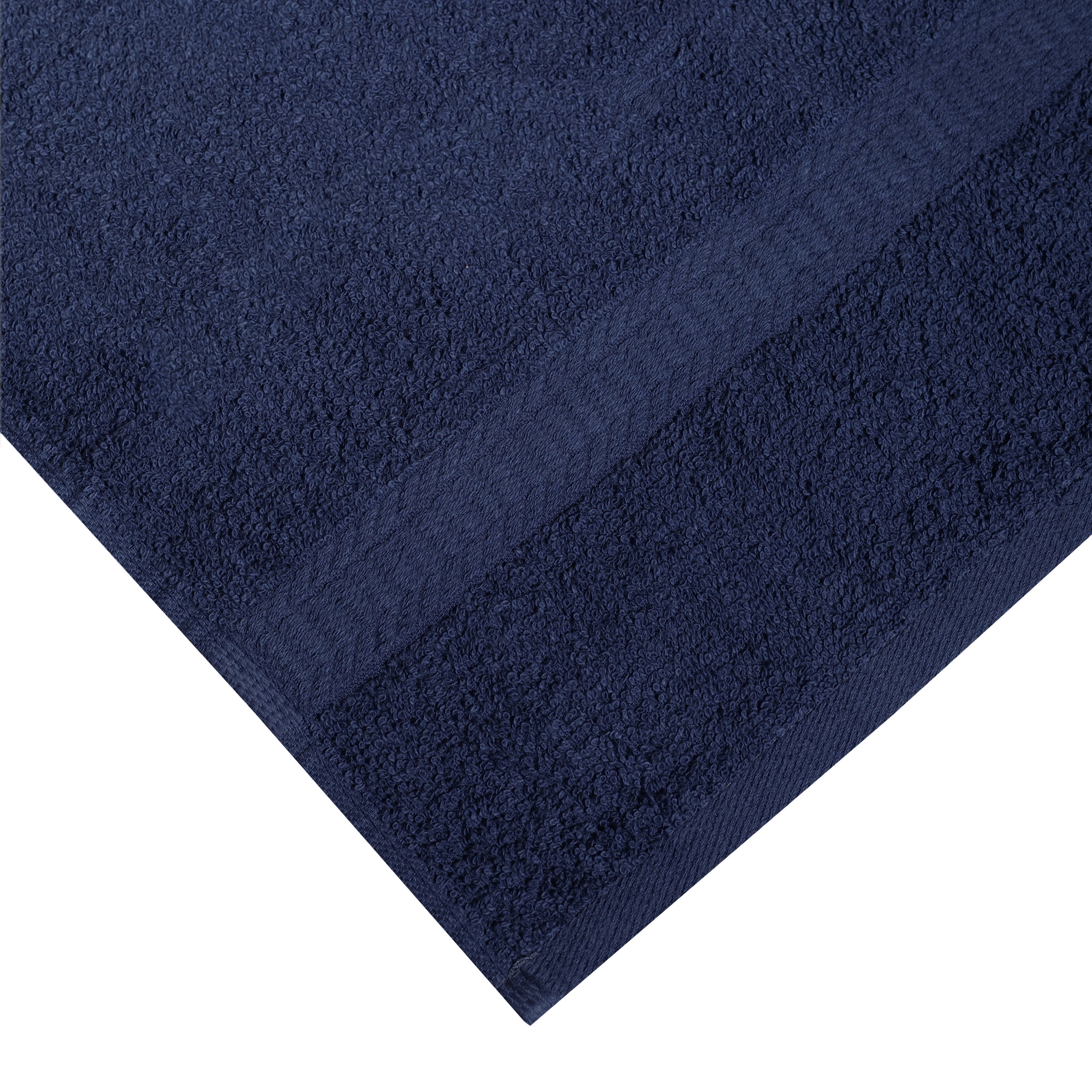 Mainstays Basic Hand Towel, Soft 100% Cotton and highly absorbent Hand Towel, Navy
