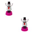 thumbnail image 4 of Matsuzay Decoración de dibujos animados de coche de escritorio de oficina de juguete de muñeca de calabaza de Halloween de baile con energía Solar Fantasma de la lengua 2piezas Matsuzay CBP095429, 4 of 5