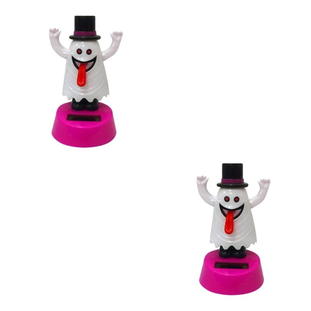 Ounissouiy Columpio Solar para coche, muñecas con temática de Navidad Solar, decoración de juguete de baile con energía, buenos adornos interiores para Fantasma de la lengua 2piezas Ounissouiy CBP095429