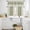Sage Green, variant on Black Vintage Kitchen Curtains Sets for Windows 24 Inch Length, Geometric Stripes Simple Lines Rod Pocket Window Treatments Tier Curtains and Valances Set for Bedroom/Bathroom