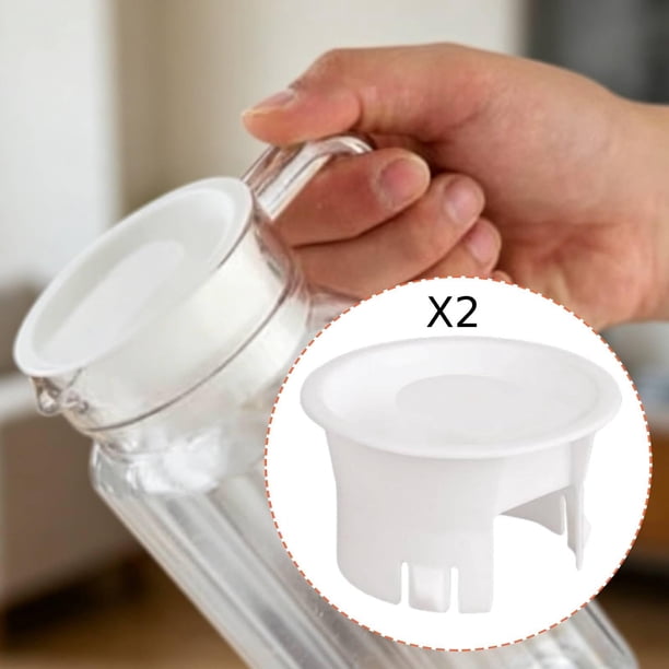 para jarra agua fría, tapas sellado prácticas y resistentes, universales para hervidor agua fría, repuesto para uso doméstico o en Blanco