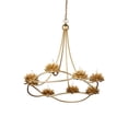 thumbnail image 4 of Currey And Company 9000-1278 Cyrene 8 Light 32" Wide Wrought Iron Ring Chandelier - Gold, 4 of 6