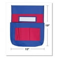 thumbnail image 3 of Chairback Buddy Pocket Chart, 7 Pockets, 15 X 19, Blue/red | Bundle of 5 Each, 3 of 5
