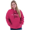 thumbnail image 5 of Breast Cancer Faith Over Fear Fight Hoodie Sweatshirt Women Brisco Brands S, 5 of 6