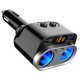 thumbnail image 3 of Cargador de coche Cargadores de coche de 150 W PD+QC3.0 Adaptador de carga rápida Divisor de corriente de 2 enchufes 12-24 V con interruptor de encendido y apagado de detección de voltaje LED para c, 3 of 8