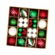 thumbnail image 5 of 44 bolas navideñas colgantes para decoración navideña, bolas decorativas a granel rojo verde blanco, 5 of 9