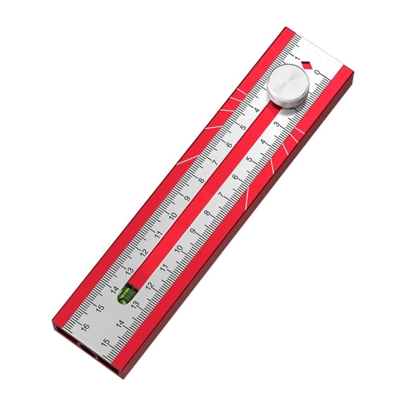 Foldable Depth Measuring Ruler Woodworking Multi Angle Marking Ruler Adjustable