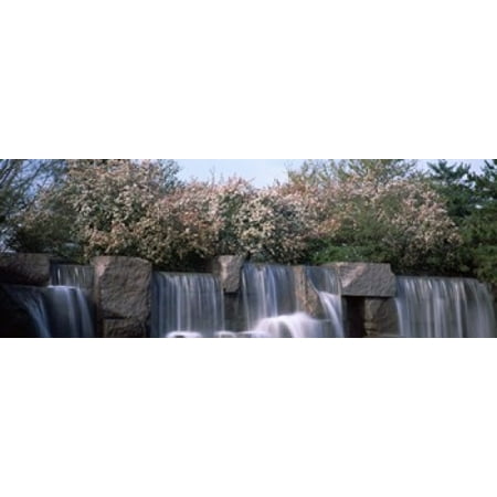 - Waterfall Franklin Delano Roosevelt Memorial Washington DC USA Poster Print