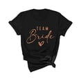 thumbnail image 2 of Luowei Women's Bride & Bridesmaid T-Shirt Set - Hen Party Tee, Black, S, 2 of 4