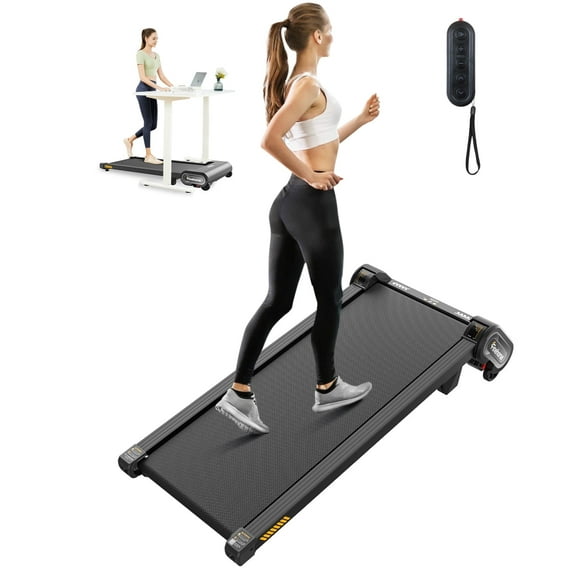 FINEHORSE Walking Pad Treadmill with Auto Incline, 6 in 1 Under Desk Treadmill, 6-Level Incline Treadmill, 2.5HP Portable Treadmill for Home with 330LBS Capacity, LED Display, Remote Control