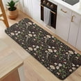 thumbnail image 5 of Brown Mushroom Daisy Dark Pattern Kitchen Rug Mat,Kitchen Runner Rugs Non Skid Washable,Decorative Kitchen Floor Mats for Kitchen,Sink,Laundry,17"x47.2", 5 of 7