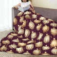 thumbnail image 6 of Fuzoiu Golden Christmas Balls Print Ultra-Soft Micro Fleece Blanket,All Seasons Flannel Throw, Lightweight Blanket for Bed, Sofa, Couch, Movie Night, Camping, and Travel-50"x40", 6 of 7