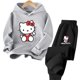 thumbnail image 3 of Conjunto de ropa para bebés y niños pequeños, sudaderas con capucha de dibujos animados de manga larga, sudaderas con capucha de Hello Kitty con cuello redondo, sudaderas y pantalones largos, conjunto, 3 of 5