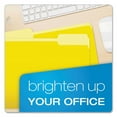 thumbnail image 7 of Colored File Folders, 1/3-Cut Tabs, Letter Size, Yellow/light Yellow, 100/box | Bundle of 5 Boxes, 7 of 7