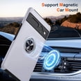 thumbnail image 4 of KOMI for Google Pixel 7 Pro Case, Slim Fit Case for Pixel 7 Pro with Invisible Ring Kickstand, [Military Grade Drop Tested] Dual Layer Shockproof Protective Phone Case for Pixel 7 Pro 6.7", Silver, 4 of 5