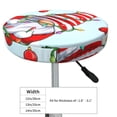 thumbnail image 4 of Balery Funny Christmas Gnome Velvet Round Bar Chair Cushion Cover Adjustable, Protects From Scratches And Stains, Soft & Washable Ideal For Wooden And Metal Stools - 12 Inch, 4 of 7