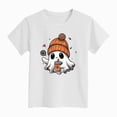 thumbnail image 5 of TOWED22 Toddler Boy Girl Pumpkin Ghost Spooky Halloween T-Shirt Short Sleeve Kids Fun Tops,White,6-7 Y, 5 of 5