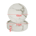 thumbnail image 2 of Coasters for Drinks with Holder, Absorbent Coaster Set of 6, PU Leather Drinks Coasters for Any Tabletop Waterproof and Heatproof Protection,Suitable for Kinds of Cups, 2 of 5