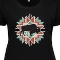 thumbnail image 4 of Inktastic Buffalo Cute Western Pattern Women's Plus Size T-Shirt, 4 of 5