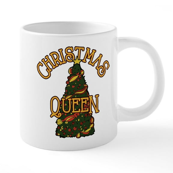 CafePress - Christmas Queen - 20 Oz White Ceramic Mega Mug